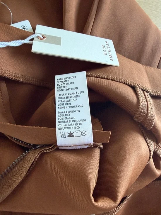 Good American Rust Brown High-Rise Tailored pants - Picture 14 of 14